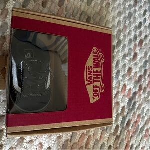 Vans Black and White Baby Sneaker in Branded Box